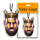 Long lasting scents custom logo hanging car air freshener
