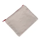 Bag Custom Cotton Zipper A4 Document Pouch Plain Small Cotton Canvas Zipper Pouch