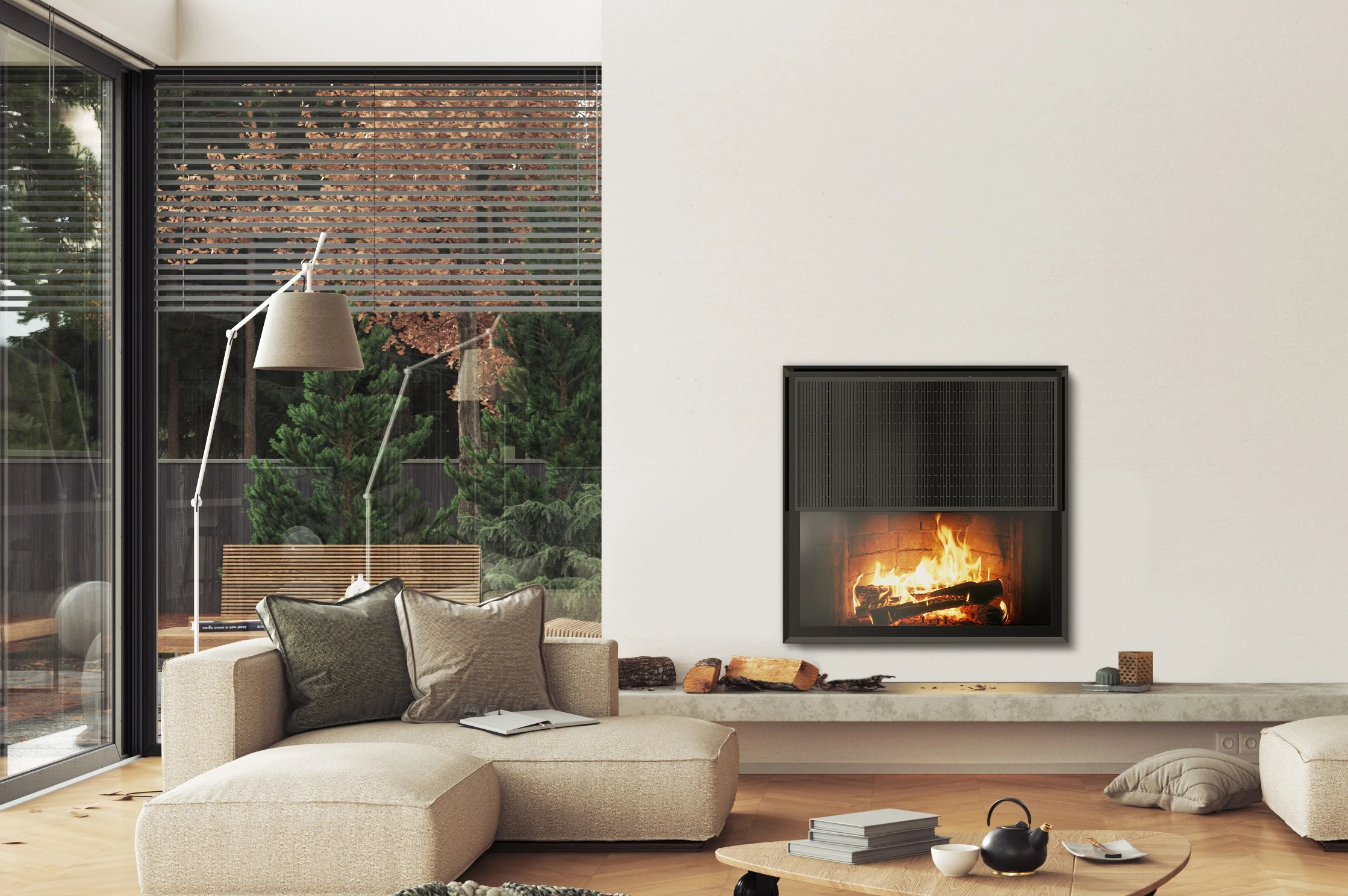 Electric Fireplace, LCD, WIFI - detail 12