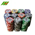 Chips Set Poker Chip Set 500 Pieces Design Logo Clay Poker Chips Set With Black Aluminium Case