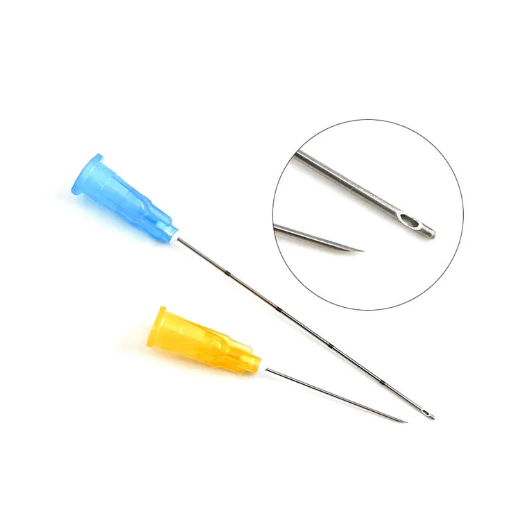 Fine Micro Cannula Disposable Hypodermic Needle 25g 50mm Blunt Tip