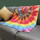 Tie Dye 2021 Women Wearable Fast Dry Disposable Absorbent Thick Large Size Tie Dye Towels Bath 100% Cotton