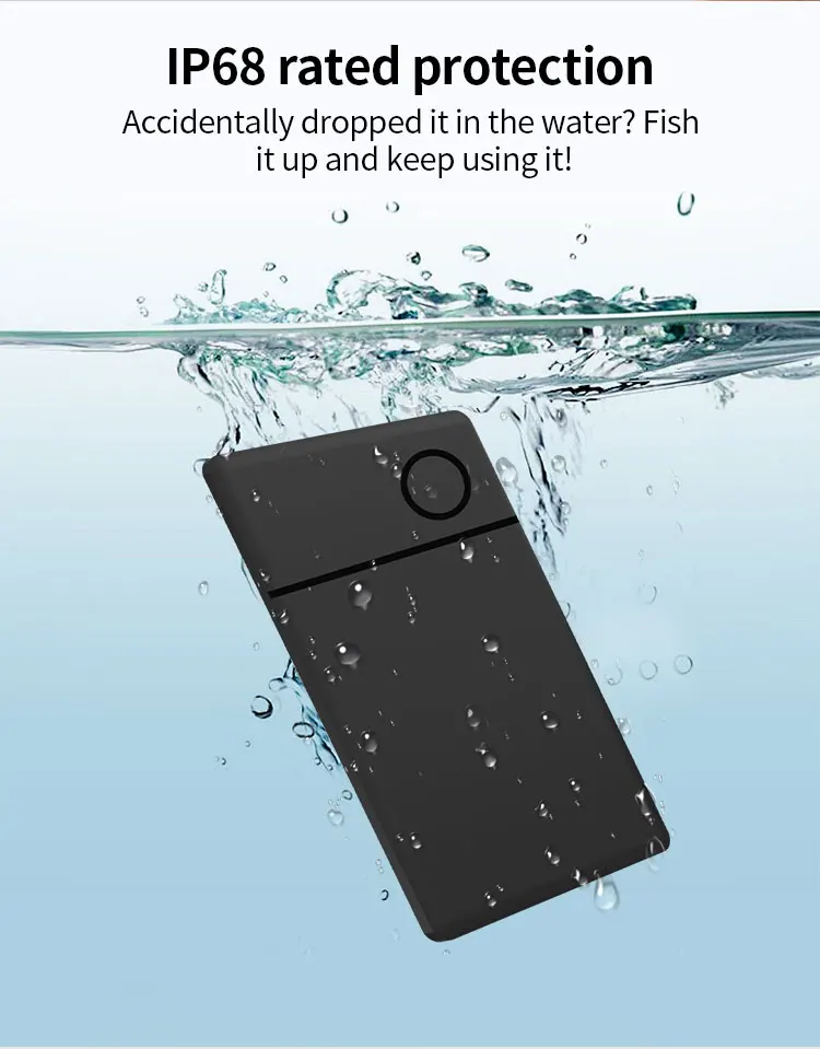RSH Android Card Google Find My Device Ultra Thin Smart Wallet Tracker Card Finder for Wallet Passport manufacture