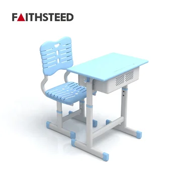 Ergonomic kids Wood desks with plastic chairs study table kindergarten children school furniture