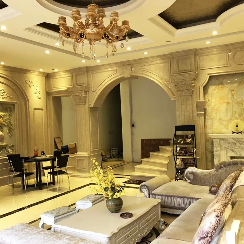Bilecik king ultraman beige polished standard cream fantasia perlato svevo marble slab chiseled omani China suppliers floor tile