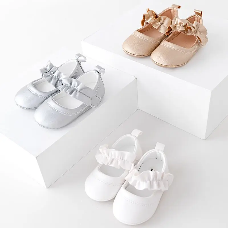 2023 New Arrival High Quality Lightweight Breathable Anti-Slippery Baby Girl Princess Shoes Walking Shoes with TPR I supplier