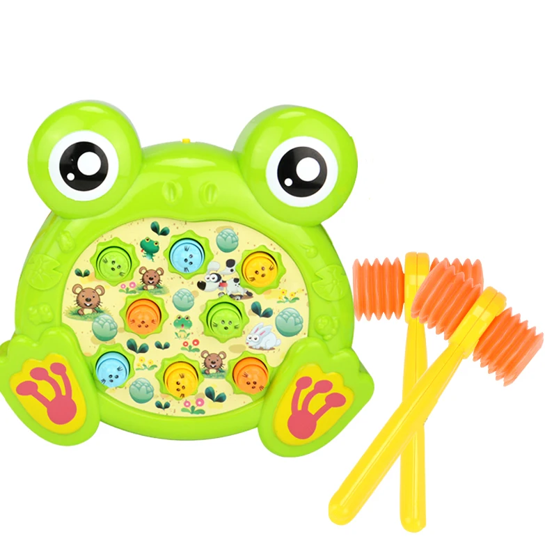 Hot Sale Kids Toys Educational Whack-a- Frog Game Toy Plastic Electric  Rotary Musical Fun Cartoon Frog Hit Hammer Game Baby - Buy Whack-a- Mole  Game,Hit Hammer Game,Kids Educational Toys Learning Resources Product