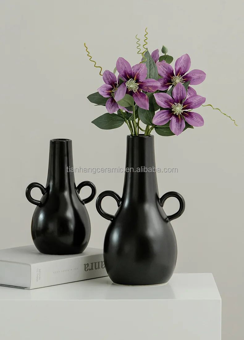 High Luxury Simple Nordic modern ceramic dried flowers flower vases living room flower arrangement home decoration.jpg