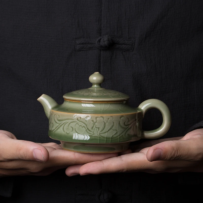 1pc Longquan celadon tea cup creative cup characteristic crack Supplies NEW 