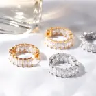 Jewelry Silver New Arrival Earring Jewelry White Gold 925 Silver Cubic Zirconia Hoop Earrings Jewelry Earring Sets Women