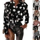 Blouse High Quality Lady Closure Blouse Soft Fit Slim Spandex Women Blouse