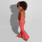 Family IHJ780 Women Summer Fashion Printed Striped Jumpsuit Family Matching Clothing