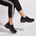 Shoes Women Fly Knit Mesh Upper Breathable Black Sneakers Walking Shoes Air Fashion Sport Shoes
