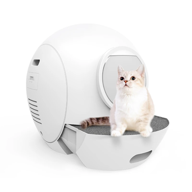 Pop Duck Luxury Enclosed Portable Auto Cat Litter Toilet Smart Self  Cleaning Cat Litter Box For Wi-fi Supported Electric Cleaner - Buy Pet Litter  Box Electric Smart Cat Litter Box,Automatic Cleaning/deodorization/app  Operation