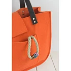 Handbag Upin Oem Grey Felt Shopper Large Shoulder Handbag Tote Bag Pu Leather For Shopping