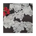 Trimming Oem Custom Design Soft Cut Flowers Lace Trimming Border Embroidery