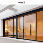 Sliding Glass Modern Strong Thermal Broken Aluminium Narrow Frame Large Glass Lift And Slide Sliding Doors