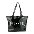 Handbag Customized Logo Style Letter Waterproof Beach Bag Ladies PVC Handbag Tote