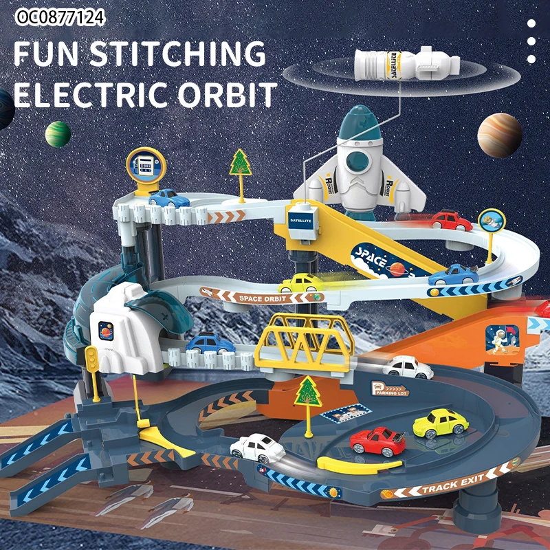 4 pcs mini car racing games creative track electric highspeed vehicle slot toy