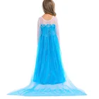 Princess Girl Kid Party Wear Costume Blue Dresses Girls Elsa Princess Dress For Kids