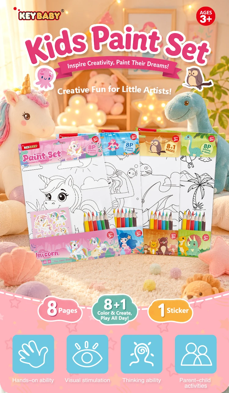 product keybaby custom 2026 book publishing printing services preschool sticker coloring books for 3 kids-5