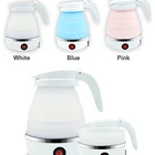 Electric Mini Portable Foldable Travel Silicone 0.6L Electric Kettle