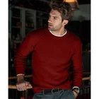 Fashion Crewneck Crewneck Sweater Men Fashion Plain Knit Plus Size Long Sleeve Custom Knit Mens Crewneck Sweater