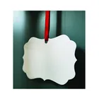 Ornament Hanging Wholesale Christmas Aluminum Ornament Sublimation Blank Hanging Ornament For Heat Pressing