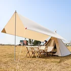 Camping Tent Camping Tents Poly Cotton Canvas Outdoor Camping Beach Tent Sun Shelter For Travel