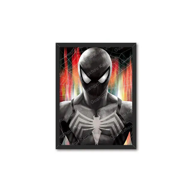 Wholesale Custom 3d lenticular transition flip anime dragon ball superhero iron man spiderman Messi Ronaldo demon slayer posters