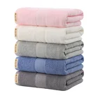 Towels Blue Towel Towels Bath 100% Cotton Luxury Cotton Soft Promotional Dark Blue Bath Towel
