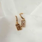 Drop Earring Gemnel Jewelry New Design 925 Silver Trendy 14k Gold Diamond Evil Eye Moon And Star Drop Earring