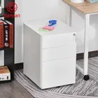 Cabinet Luoyang Sanjian Curly Edge Design Lockable 3 Drawer Movable Office Specifications Steel Drawing Filing Cabinet