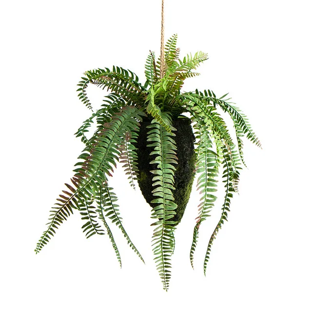 wholesale decorative leaves hanging plate wedding decoration plastic hanging plant