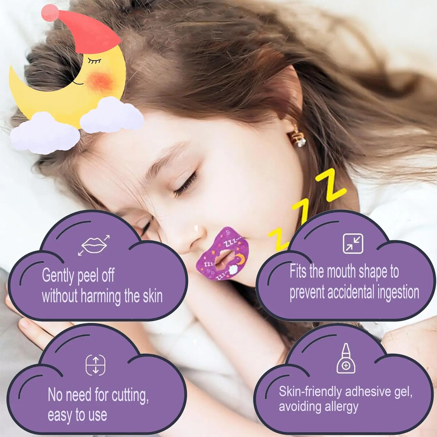 product best selling products 2023 sleep strips professional kids sleep mouth strips portable mouth tapes for better nose breathing-5