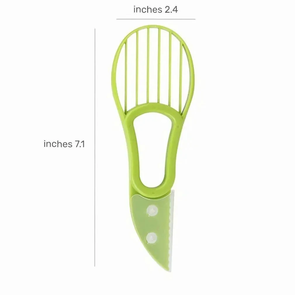 Kitchen Accessories Fruit Tools Avocado Cutter Peeler 3 in 1 Avocado Slicer