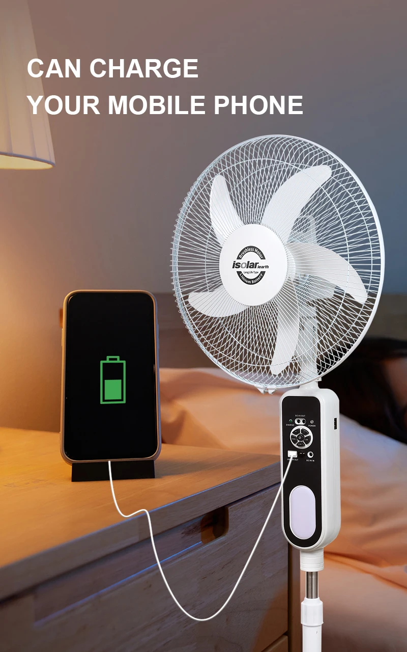 Portable Electric Fan, JMD, Solar - detail 8