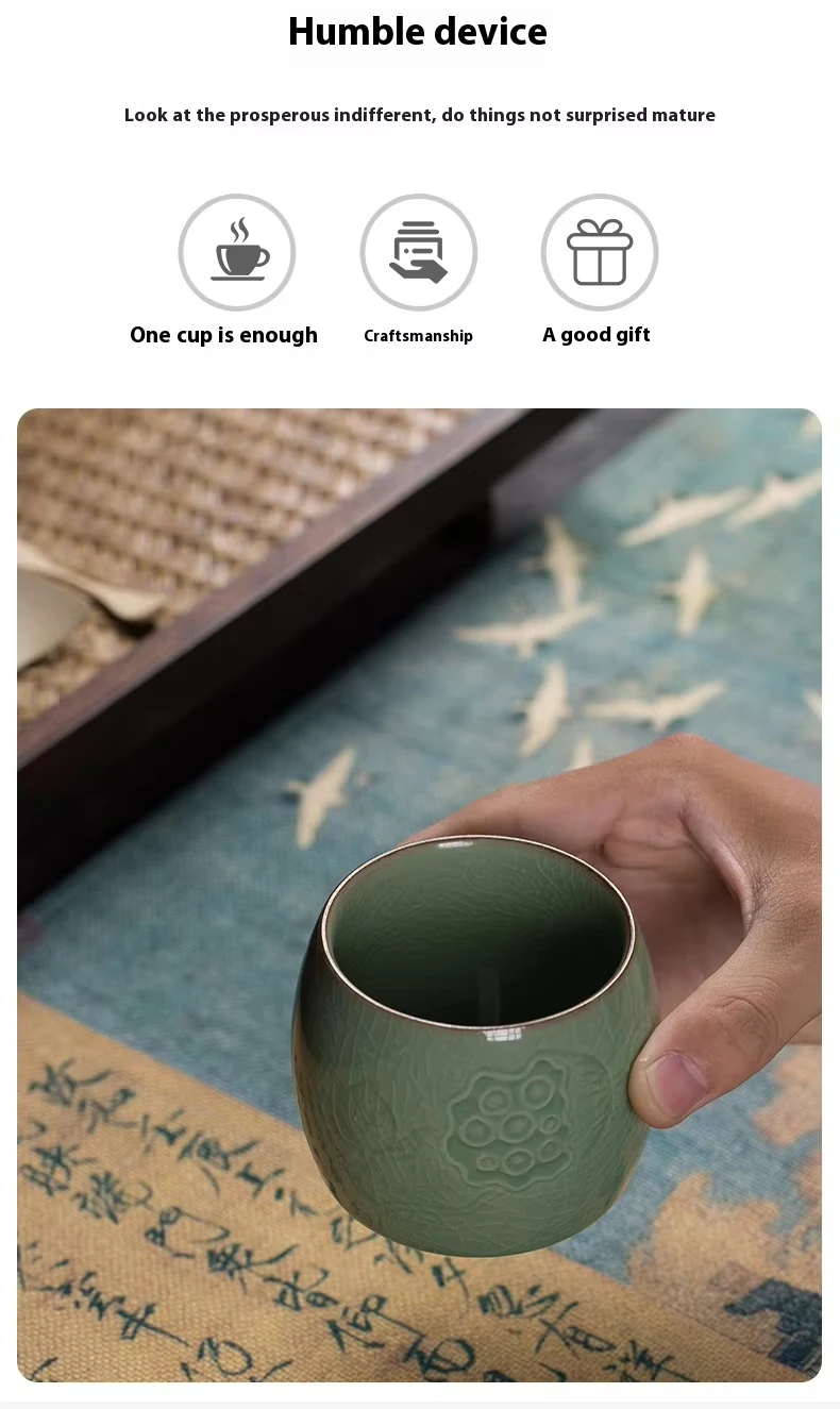 product factory production and wholesale longquan blue porcelain saucers coffee cup ceramic custom pottery drinking water tea cups-5