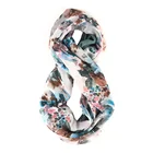 Double Scarf Women Designer Scarf Bruceriver Women's Double Layer Reversible Circle Loop Infinity Scarf