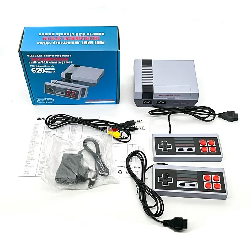 NES620 Video Game Console AV2.4G Wireless Controller 620 Games 8 Bit Nostalgic FC Game Console