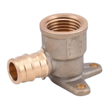 Brass Expansion Brass Fitting  F1960 ProPEX Brass Elbow with Drop Ear  for Pex A Pipe with CUPC Certified  for Drinking Water