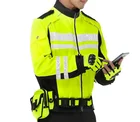 Reflective Safety Jacket Motorcycle Riding Clothes Traffic Road Patrol Police Workwear Windbreaker
