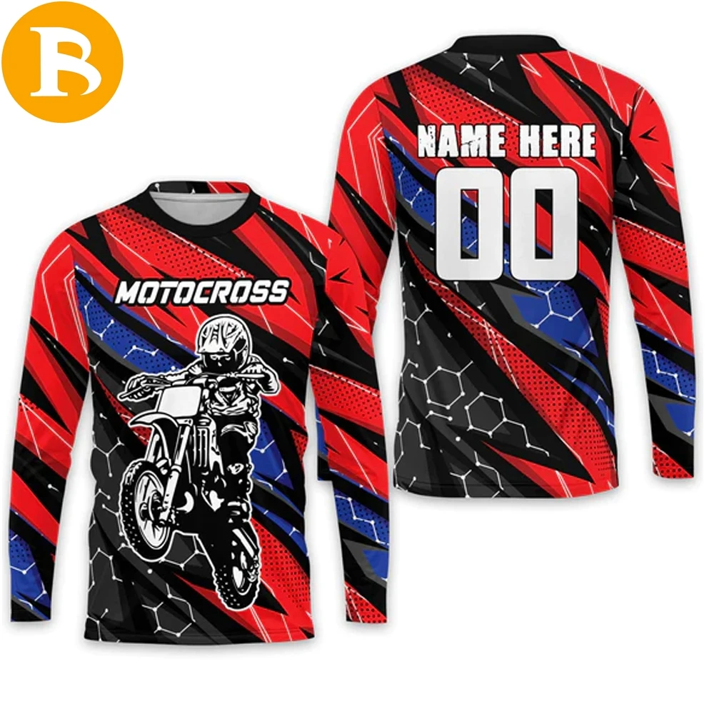 Women Mx Jersey Breathable Motocross Shirts MTB Road Wear Bike Gym Sports Sportswear 100% Polyester for Women Adults