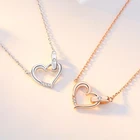 Heart Heart Necklace 925 Sterling Silver Necklace Jewellery Necklaces