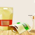 Food Pouch Bags Packaging 250g 500g Flat Bottom Food Packaging Pouch Plastic Packaging Bag
