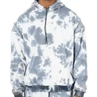 Tie Dye OEM Mens Hoodie Sweatshirt 100% Cotton Long Sleeve Custom Printed Logo Oversize Pullover Tie Dye Hoodies Men