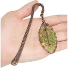 Of ML Natural Healing Reiki Crystal Quartz Bookmark Help Me Tree Of Life Chakra Merkaba Stone Metal Bookmark