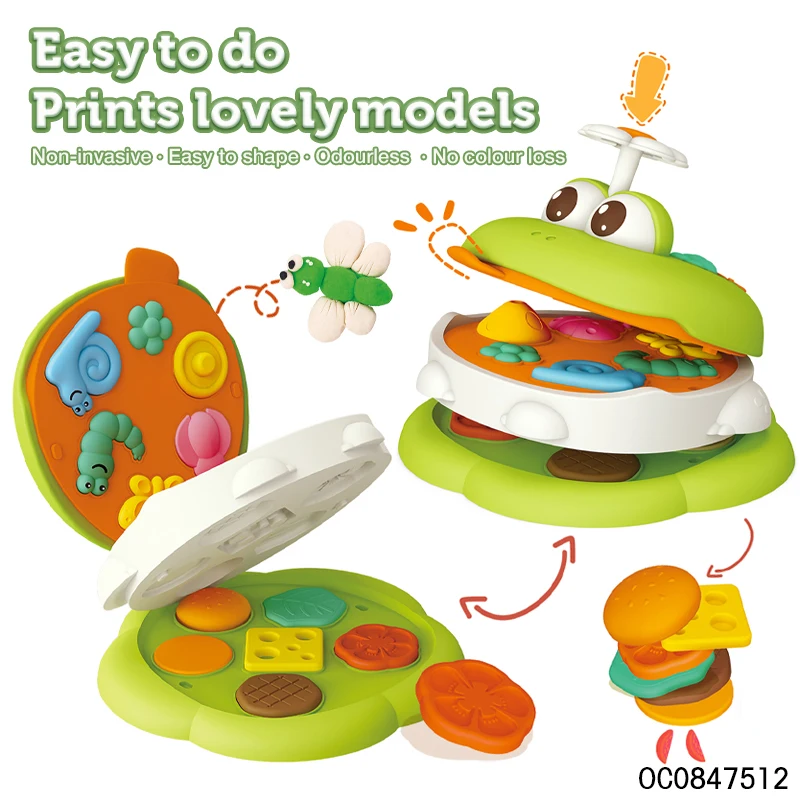 Kid creative plasticine modeling food clay play toys noddles mold dough making machine