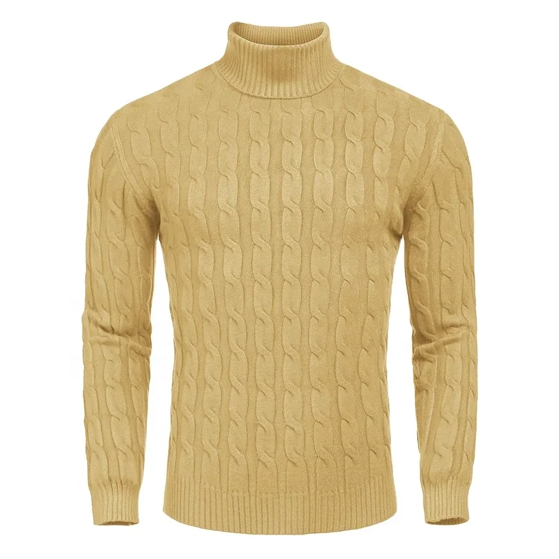 High Quality Turtleneck Sweater Men 