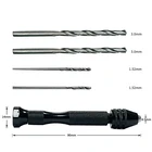 Hand Drill Bits Set Precision Pin Vise Micro Mini Twist Hand Drill Bits Manual Hand Drill Set For Modeling Hand Making